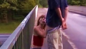 Girlfriend(18+) Gives A  Above The Highway - Free Sex Video