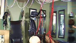 Sissy Fucked While Hanging In The Sling