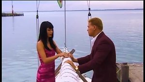 Sexy Long-haired Brunette Gili Sky Gets Fucked On A Yacht