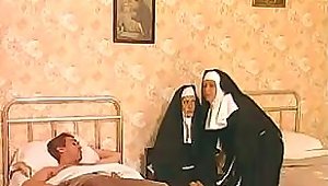 These Two Nuns Are Liking That Hard Cock And Fucking The Ass