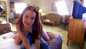 Jaime Lynn Rubs Her Vag Against A Pillow In Front Of A Webcam