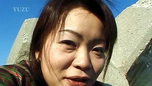 Beach Masturbation With The  Asian Tomomi Kobayashi