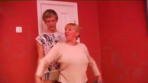 Fit Trainer Fucks A Chubby Older Lady With Big Titties