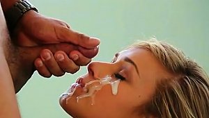 Young Kennedy Taking Professional Facial Cumshot