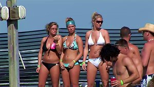 Pretty Chicks In Bikinis Have Fun At An Outdoor Party In Reality Clip