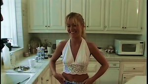 She Hires A Handyman And Has Him Fuck Her In The Kitchen