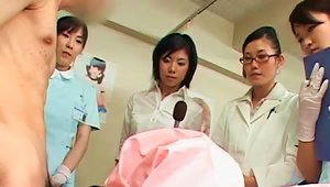 Asian Brunette Girl Blows  Shaft At The Hospital