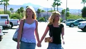 Alison Angel And Her Blonde Gf Go Shopping In Hot Reality Video