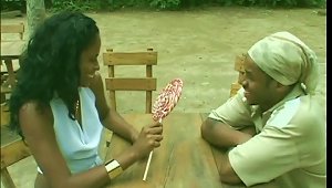 An Ebony Couple Strips Down And Gets Freaky Outdoors