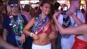 Horny Sluts Show Their Juicy Knockers For A Necklace At Mardi Gras