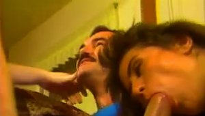 Retro Porn With Mustache Man Nailing Two Sluts